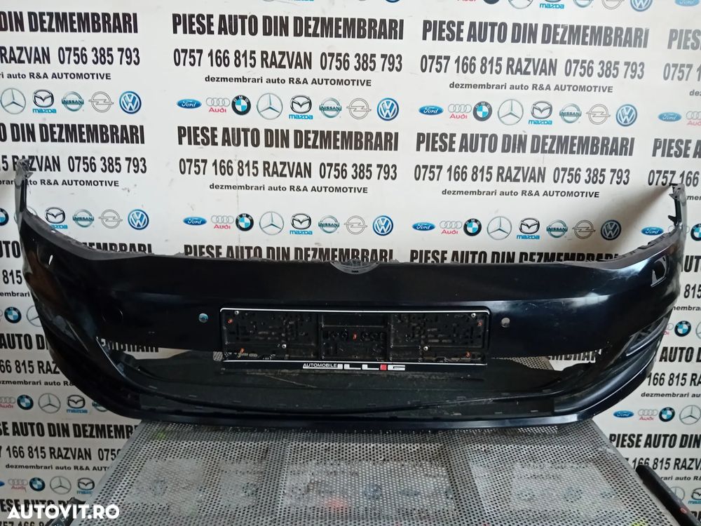 Bara Fata Vw Golf 7 VII Cu Gauri Pentru Senzori Si Spalatoare Far 2012-2016 LICHIDARE STOC - 1
