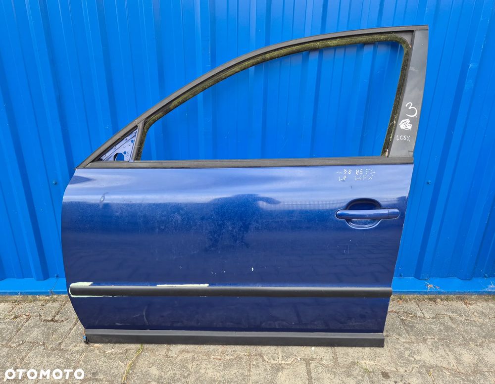 DRZWI PRZÓD LEWY LEWE VW PASSAT B5 FL NIEBIESKI - 12