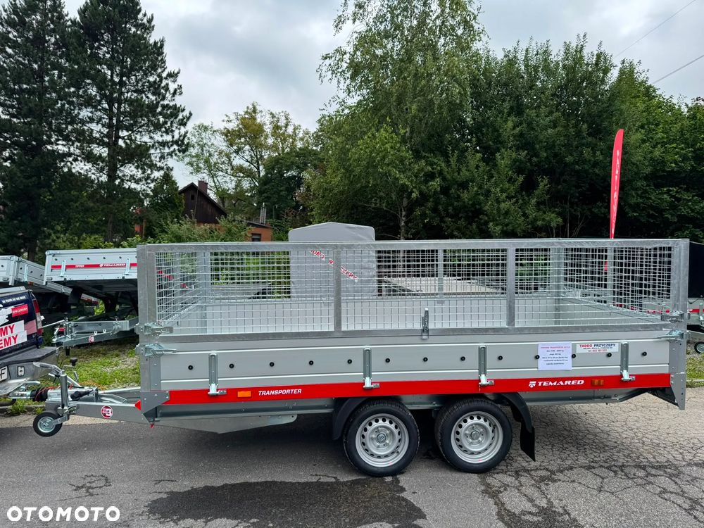 TEMARED TRANSPORTER 3617/2 C 2T + nadstawki siatkowe, najazdy alu - 13