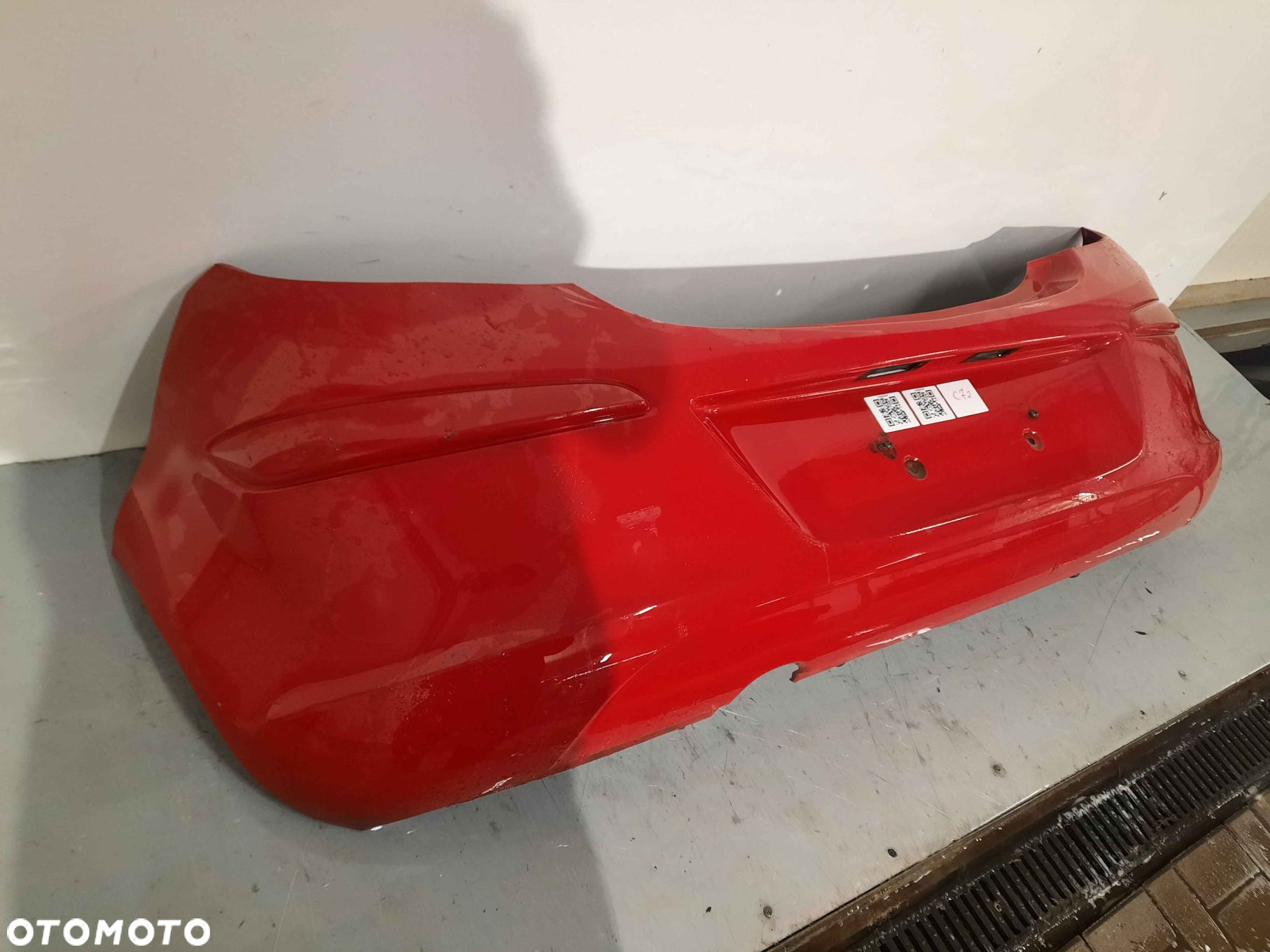 ^ ZDERZAK TYŁ TYLNY OPEL CORSA D Y547 CZERWONY - 4