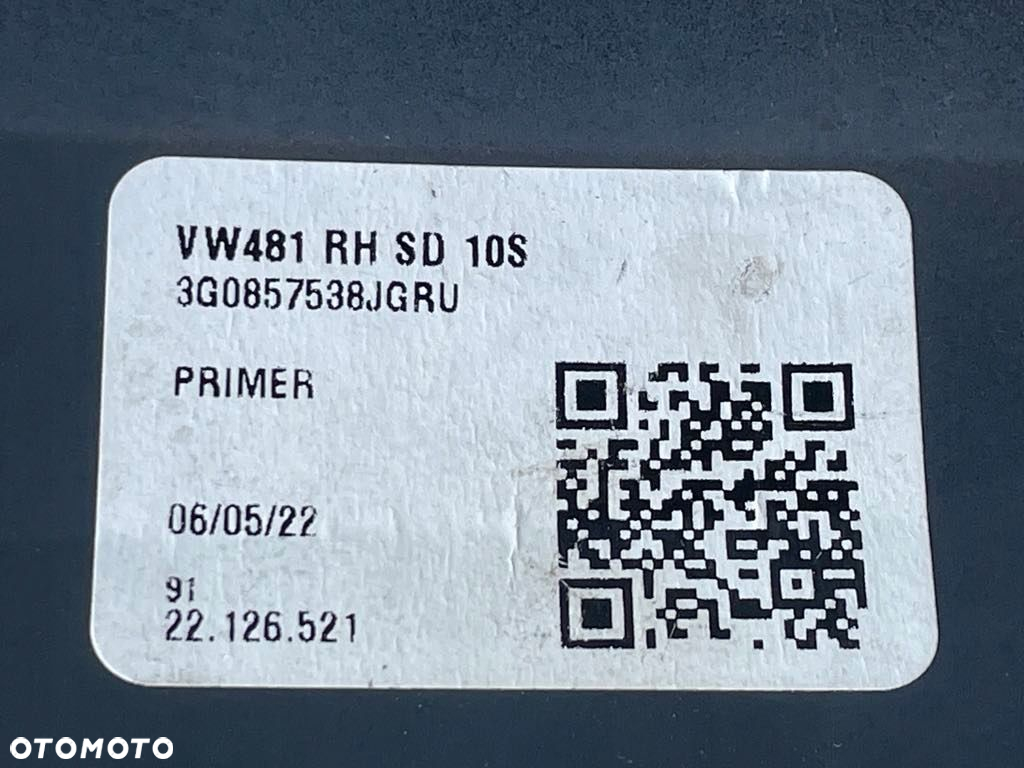 Obudowa Osłona Lusterka Prawa Radar Volkswagen Passat B8 Arteon - 5