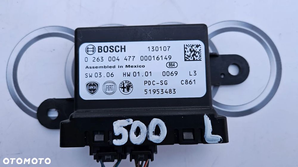 FIAT 500L Moduł czujników parkowania PDC Sterownik PDC 51953483 - 2