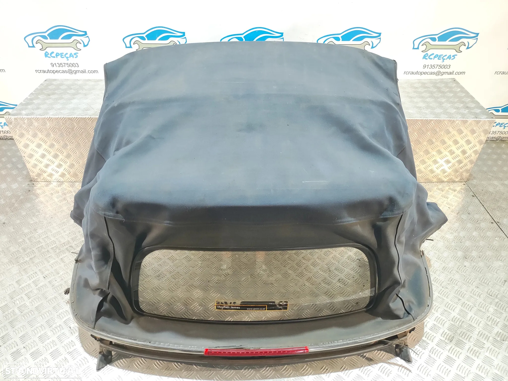 CAPOTA LONA AZUL ELETRICA MINI COOPER R52 CABRIO VIDRO AQUECIDO - 5