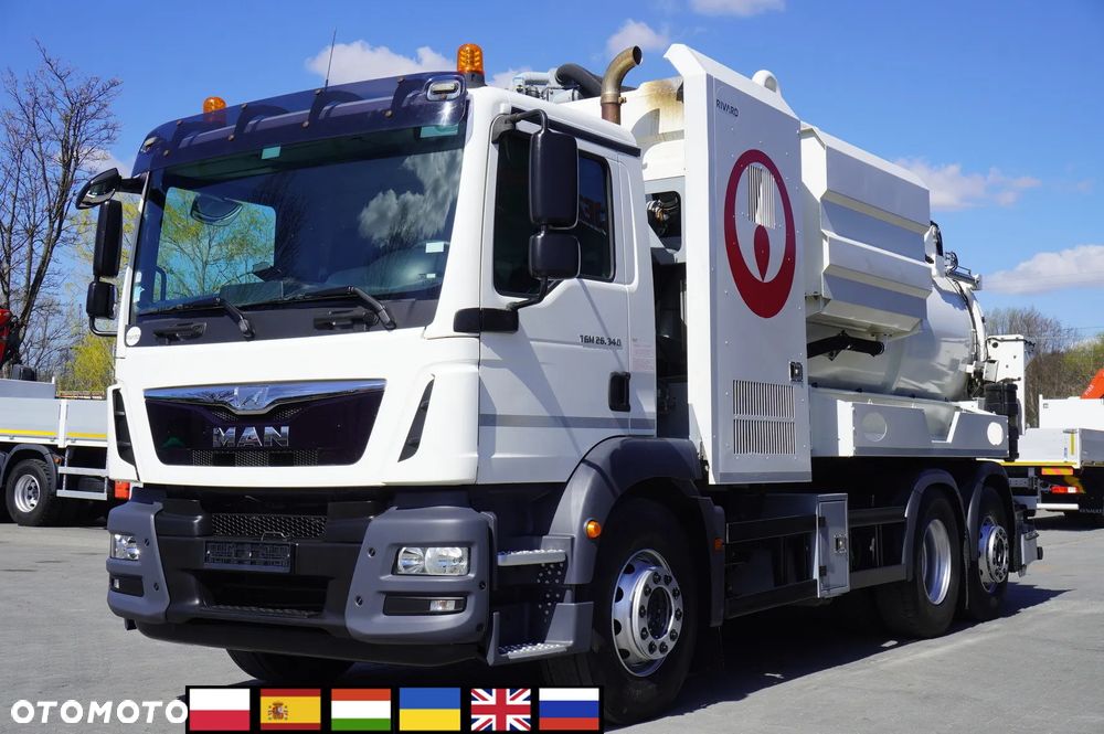 MAN MAN TGM 26.340 / Zabudowa WUKO Rivard 11,8 m3 / 150 tys. km / oś skrętna / 2 szt - 1