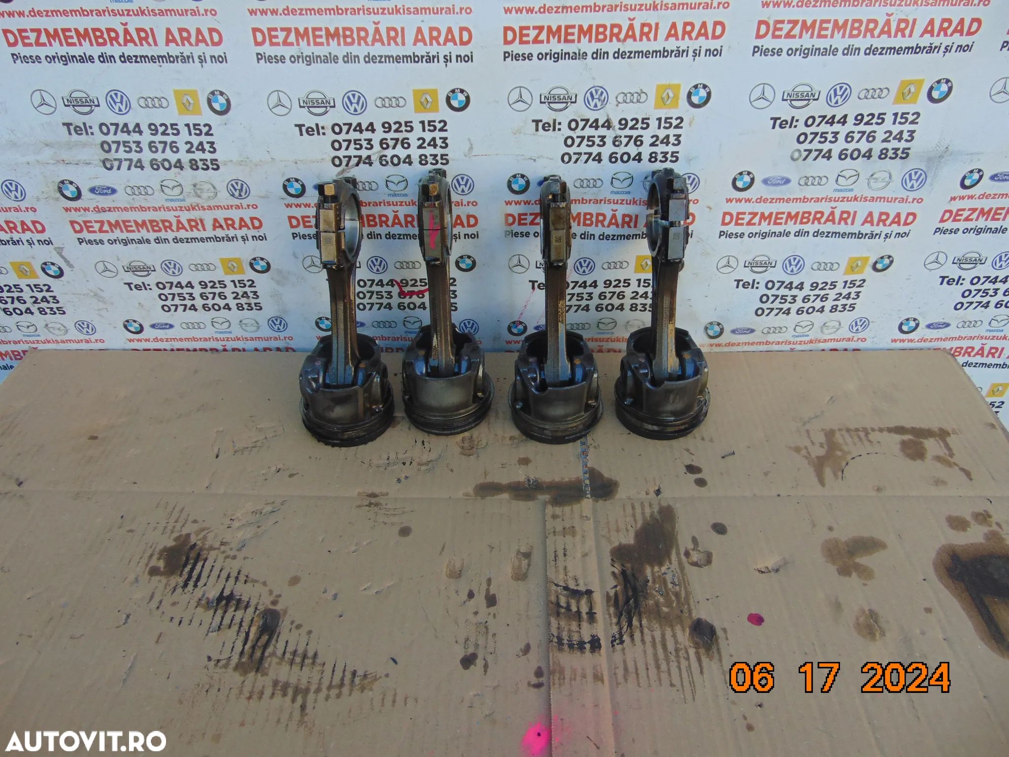 Piston cu biela Peugeot Boxer 2.0 euro 6 Citroen Jumper 2.0 dupa 2016 pistoane biele - 1