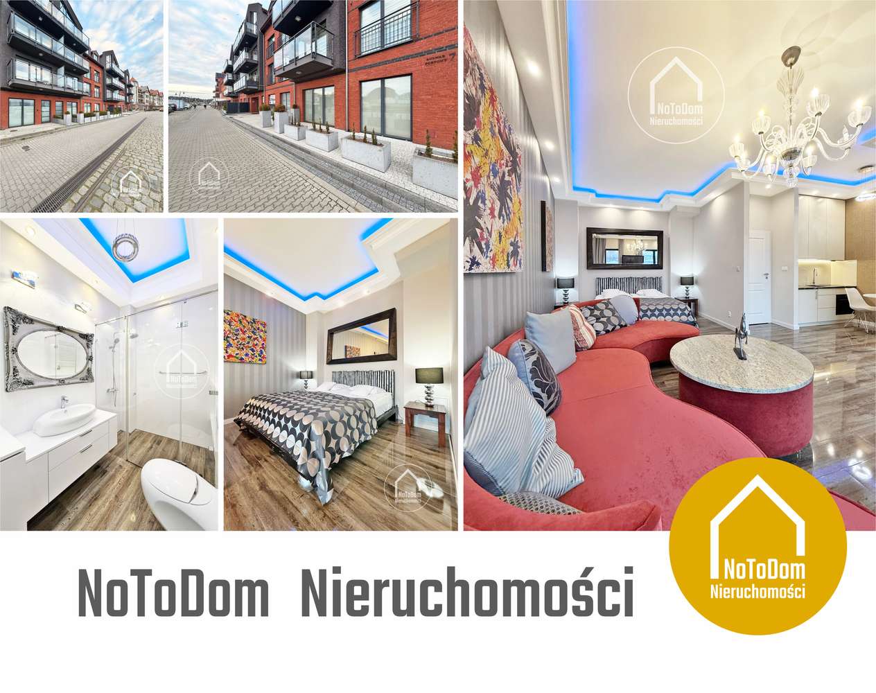 Apartament w Ustce z widokiem na port - parter 41,95 m²