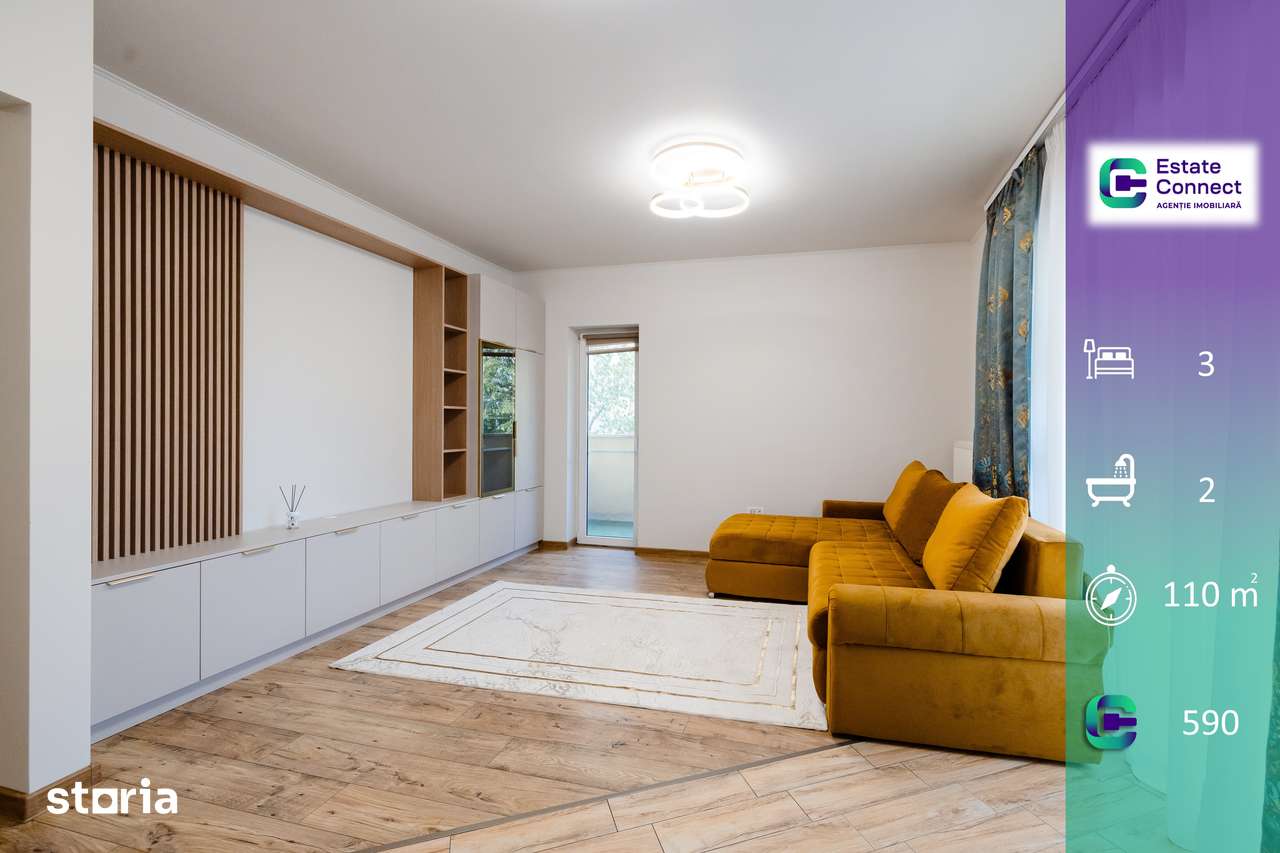 Apartament 3 camere, 2 băi, de închiriat – Urbanna, Micalaca — fotografia 1