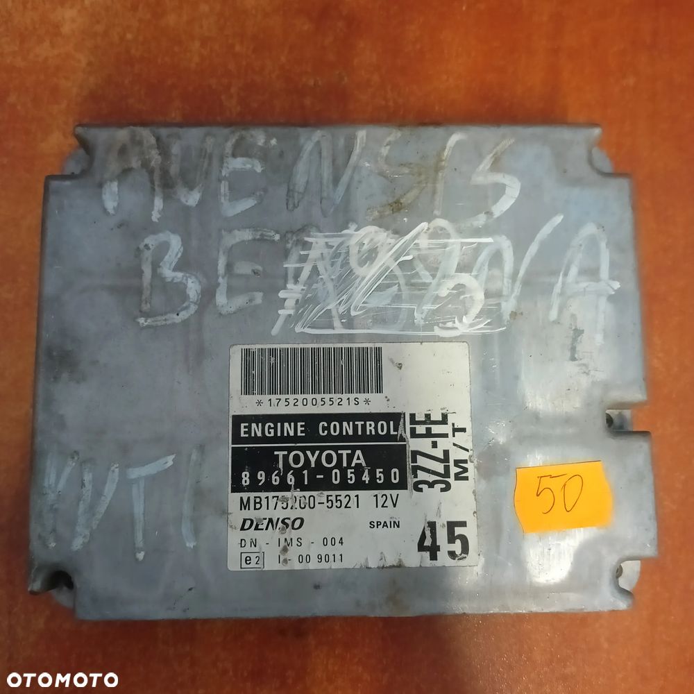 STEROWNIK SILNIKA ECU MB175200-5521 TOYOTA COROLLA VERSO II - 1