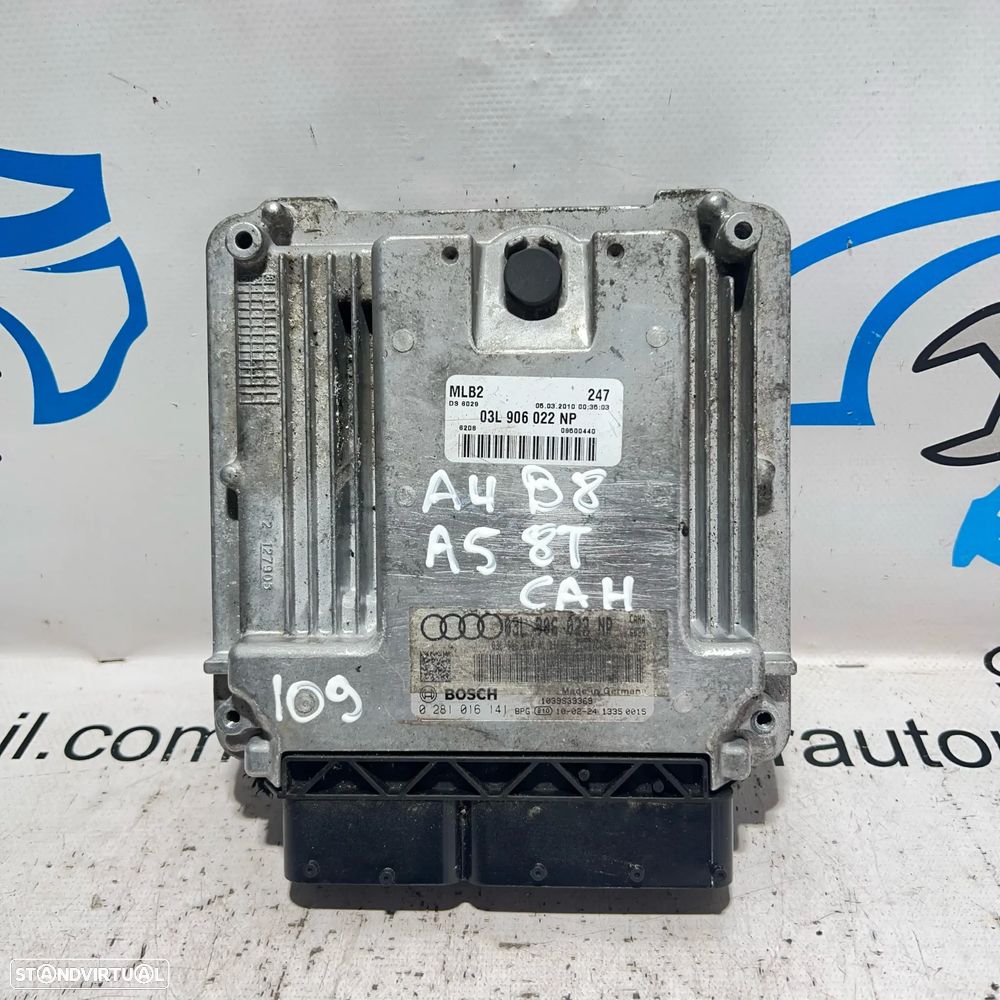 .Centralina Motor Bosch VW VAG Audi 2.0 TDi CAH 03L 906 022 NP / 0 281 016 141 - 2