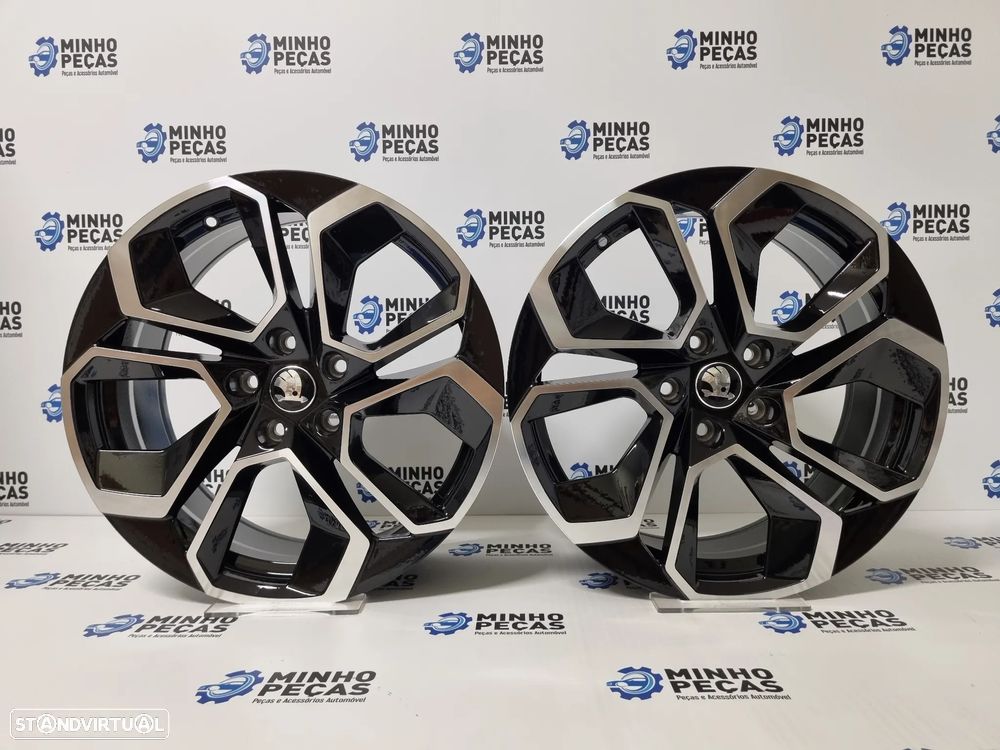 Jantes Look Skoda Octavia Altair em 18 Preto Polido (5x112) - 1