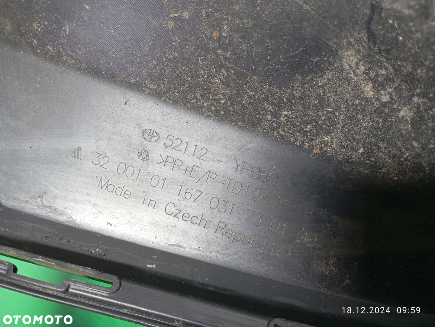 spoiler pod zderzak przedni TOYOTA AYGO X CROSS dokładka przód 52112-YP080 - 11