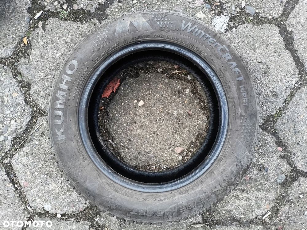 185/65R15 Kumho WinterCraft WP51 komplet opon zima 8mm - 6