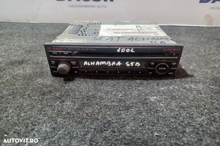 Radio cd 7M7035186B Seat Alhambra 1 [facelift] [2000 - 2010] Minivan - 1