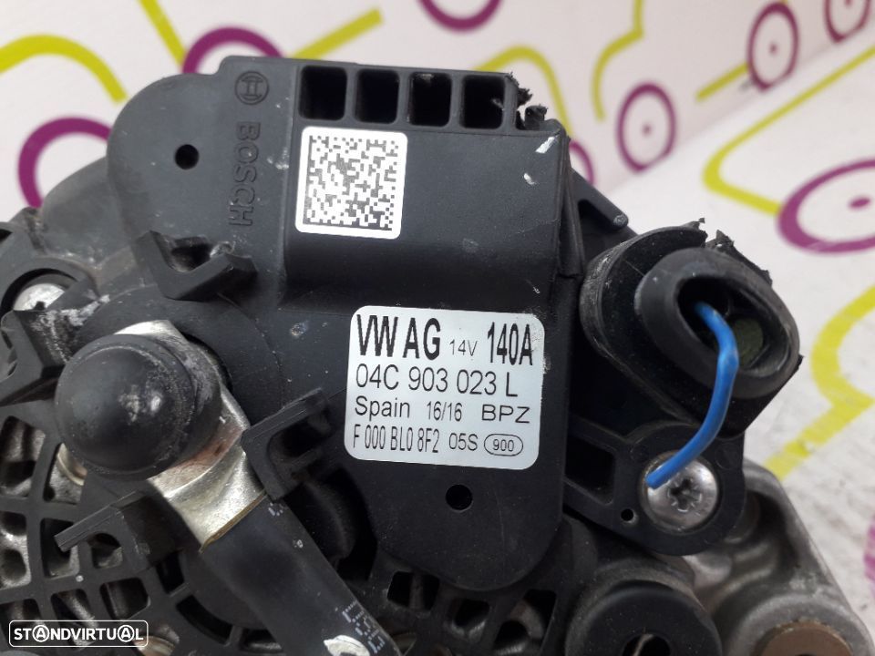 Alternador VW Polo (6C) 1.2Tsi 90Cv de 2014 - Ref: 04C903023L - NO50124 - 4