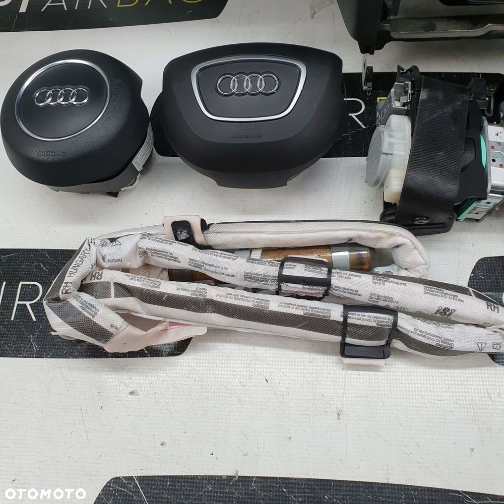 AUDI Q5 8R LIFT DESKA ROZDZIELCZA KONSOLA KOKPIT PULPIT PODUSZKI AIRBAG AIR BAG PASY KURTYNY KIT SET - 13