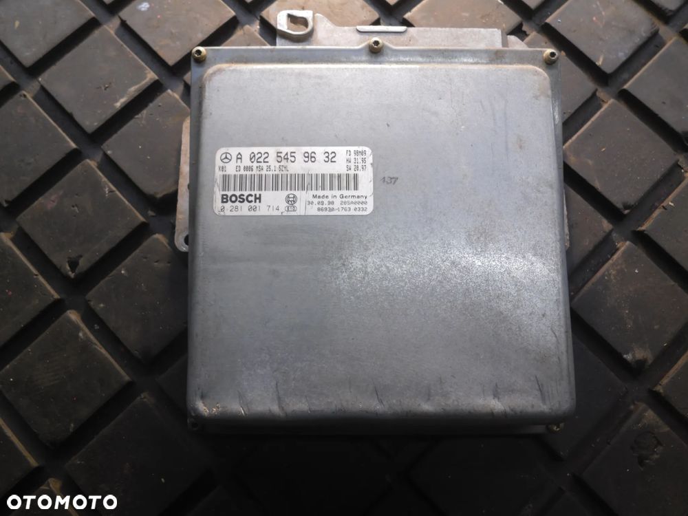 MERCEDES W210 KOMPUTER STEROWNIK SILNIKA A0225459632 0281001714 - 1