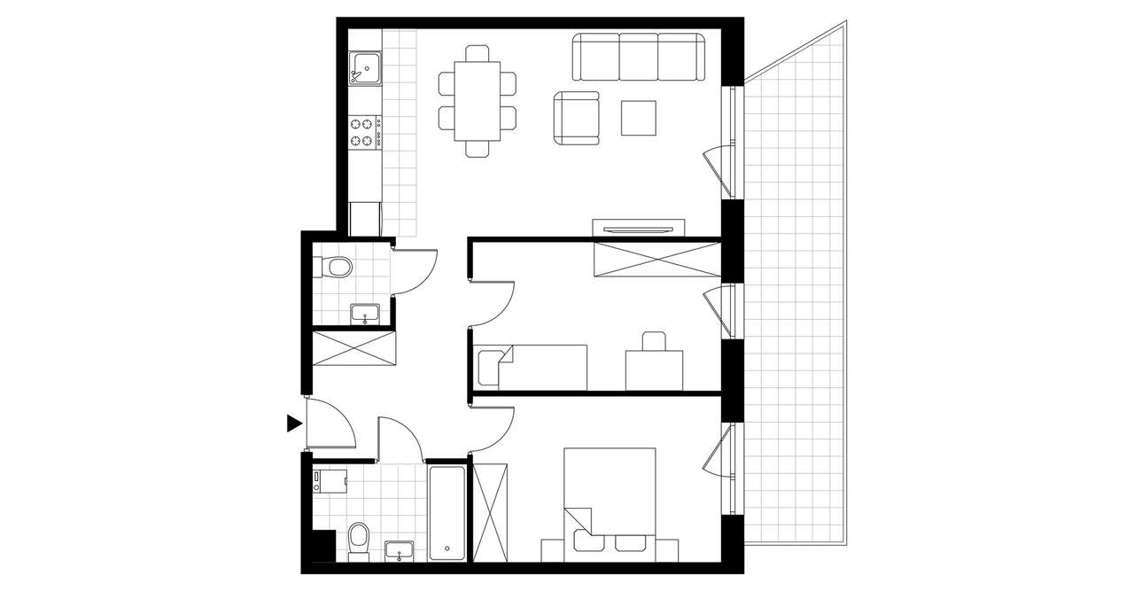 3-pokojowe mieszkanie 62m2 + balkon - Pełny obrazek: 3/23