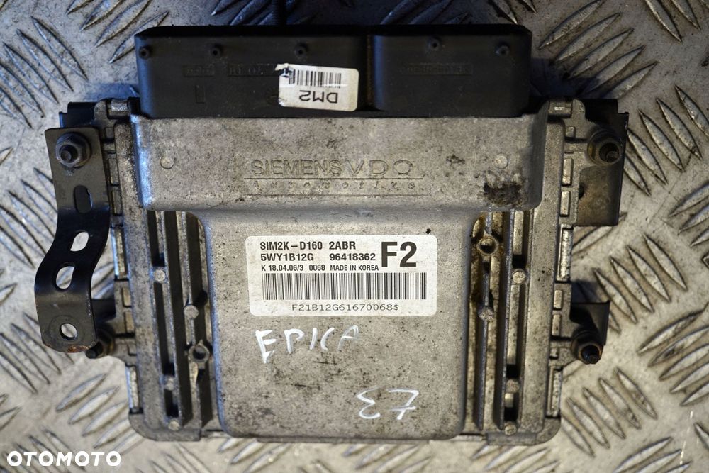 STEROWNIK SILNIKA KOMPUTER EPICA II V250 2.5 24V 96418362 5WY1B12G CHEVROLET 2006-2012 - 4