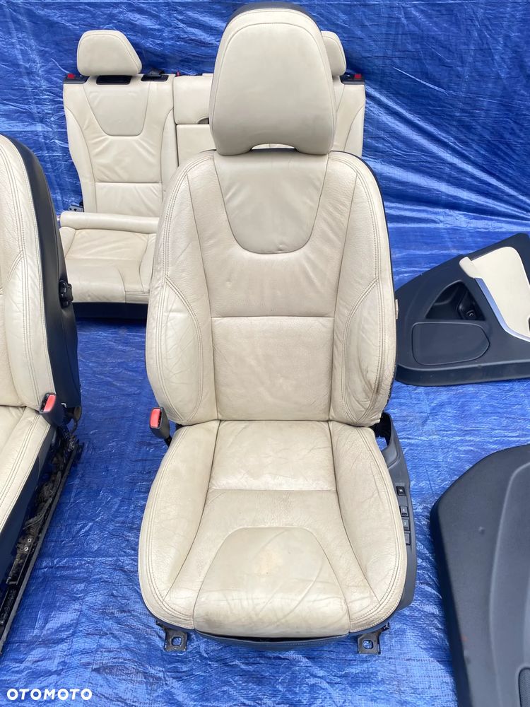 FOTEL FOTELE KANAPA BOCZKI SKÓRA SKÓRZANE WNĘTRZE KOMPLET VOLVO V60 I 11-18r. KOMBI  EUROPA - 6