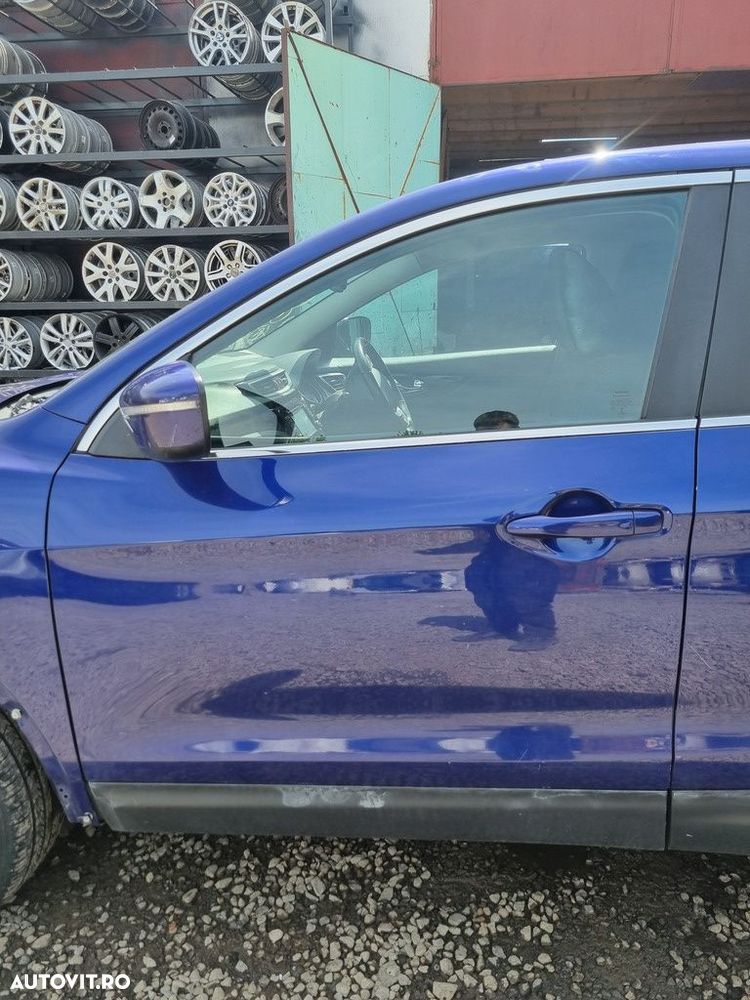 Usa Stanga Fata Nissan Qashqai J11 2013 - 2017 SUV 4 Usi Ink Blue Metalizat RBN (1510) - 1