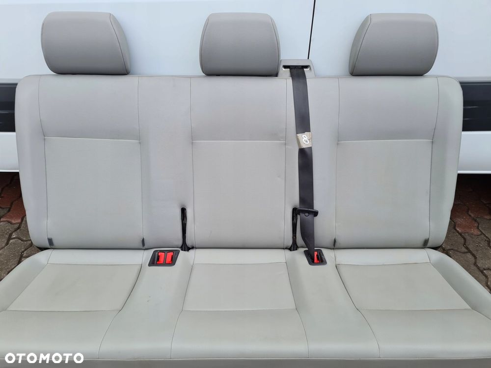 VW T5 LIFT fotel trójka ławka tył 3rząd SKAJA - 6