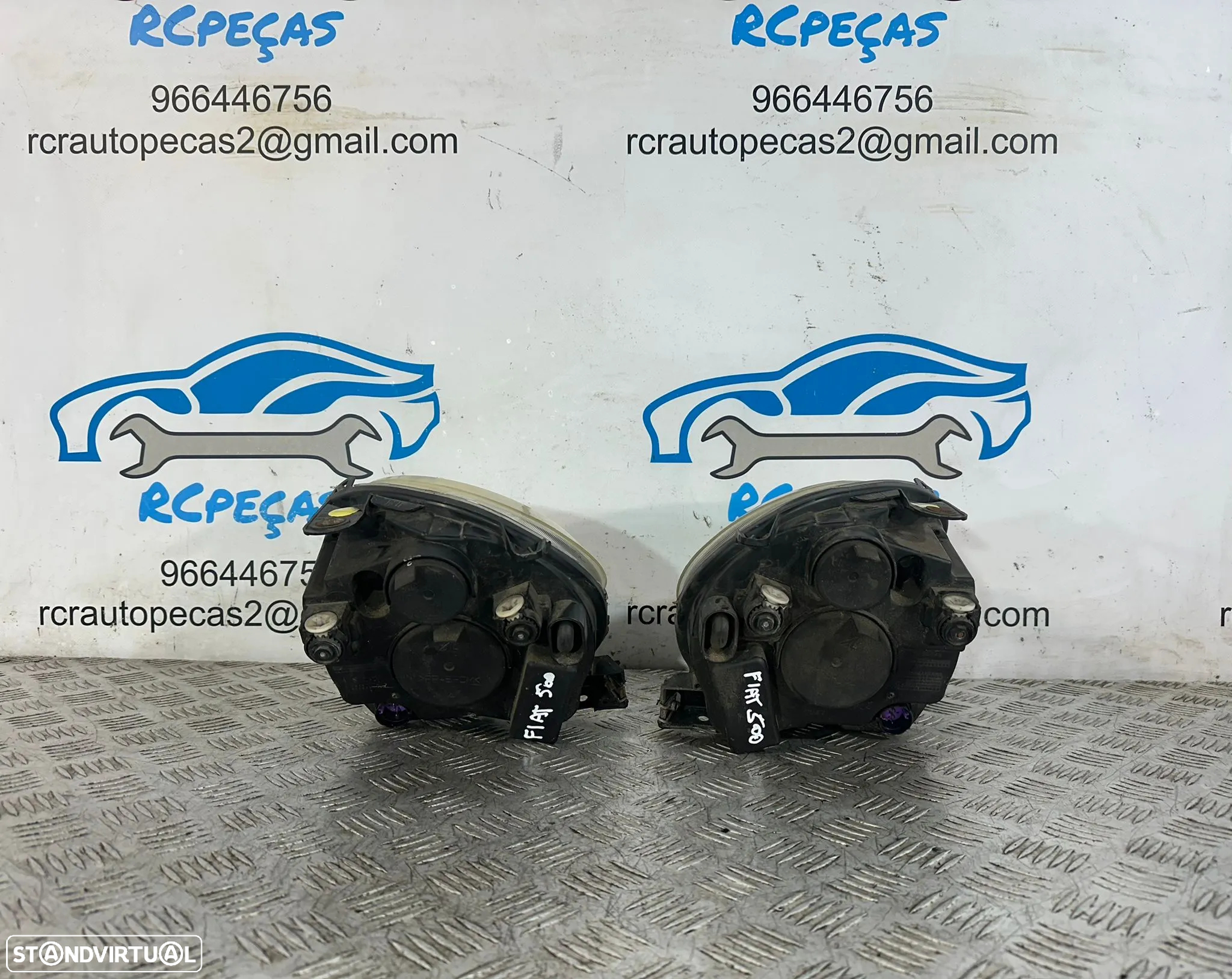.Conjuntos Oticas Farois Frente Frontal Esquerda Direita Originais Fiat 500 312 2007 - Presente - 5