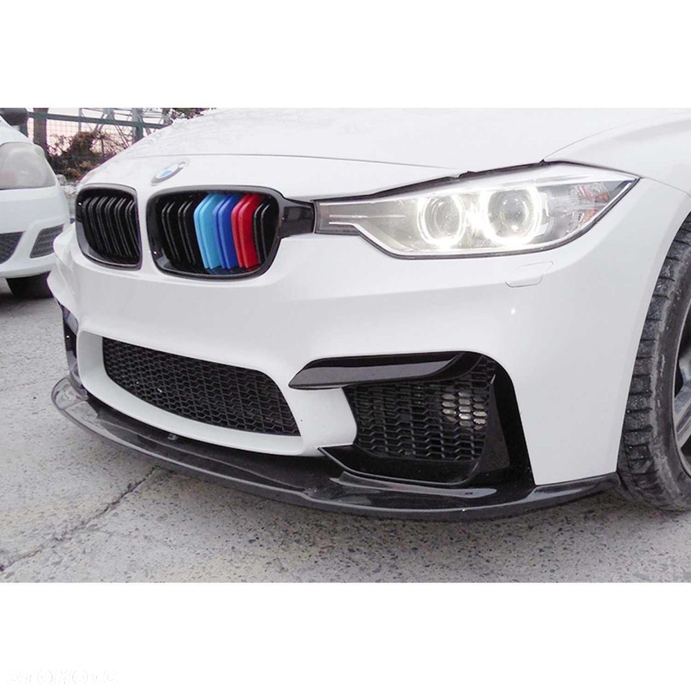 bmw f30 F31 m3 look splitter dokładka zderzaka przedniego BLACK - 1