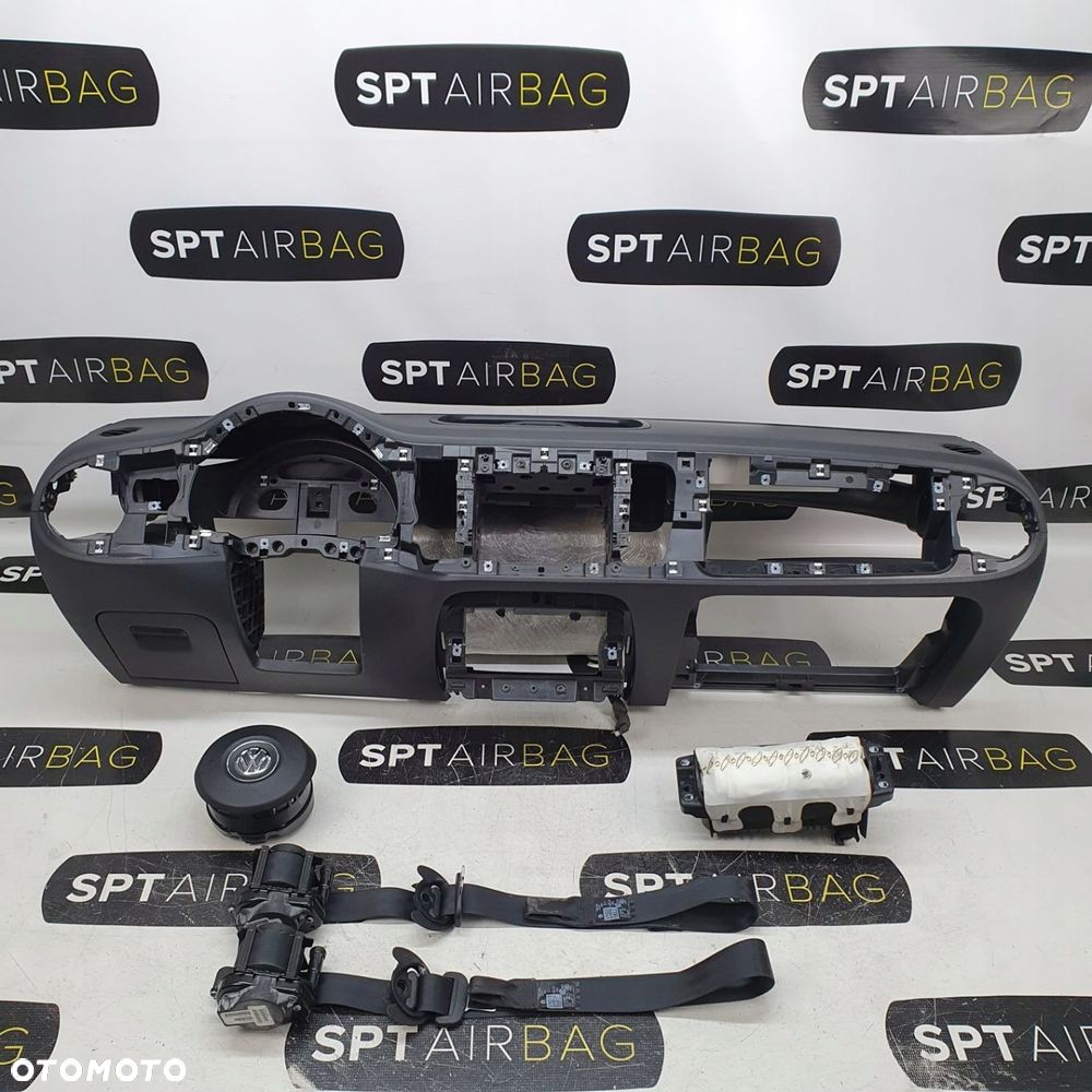 NEW BEETLE DESKA ROZDZIELCZA GUMA KONSOLA KOKPIT PULPIT PODUSZKI AIRBAG AIR BAG PASY KIT SET - 1