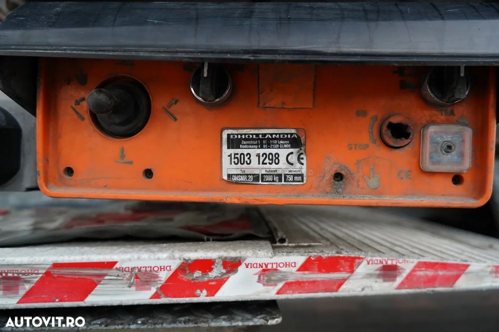 Schmitz Cargobull CORTINĂ / ELEVATOR DE SARCINĂ DHOLLANDIA - 2000 KG / 2 AXE RIDICATIVE / - 15
