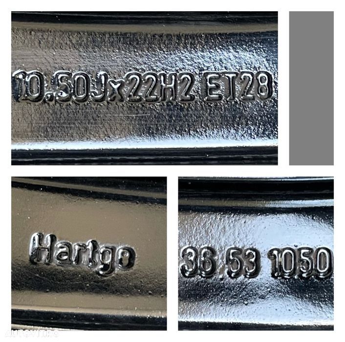 Jante roti R22 Hartge 2 latimi bmw 5x120 x5 x6 F15 F16 e71 F01 F02 - 5