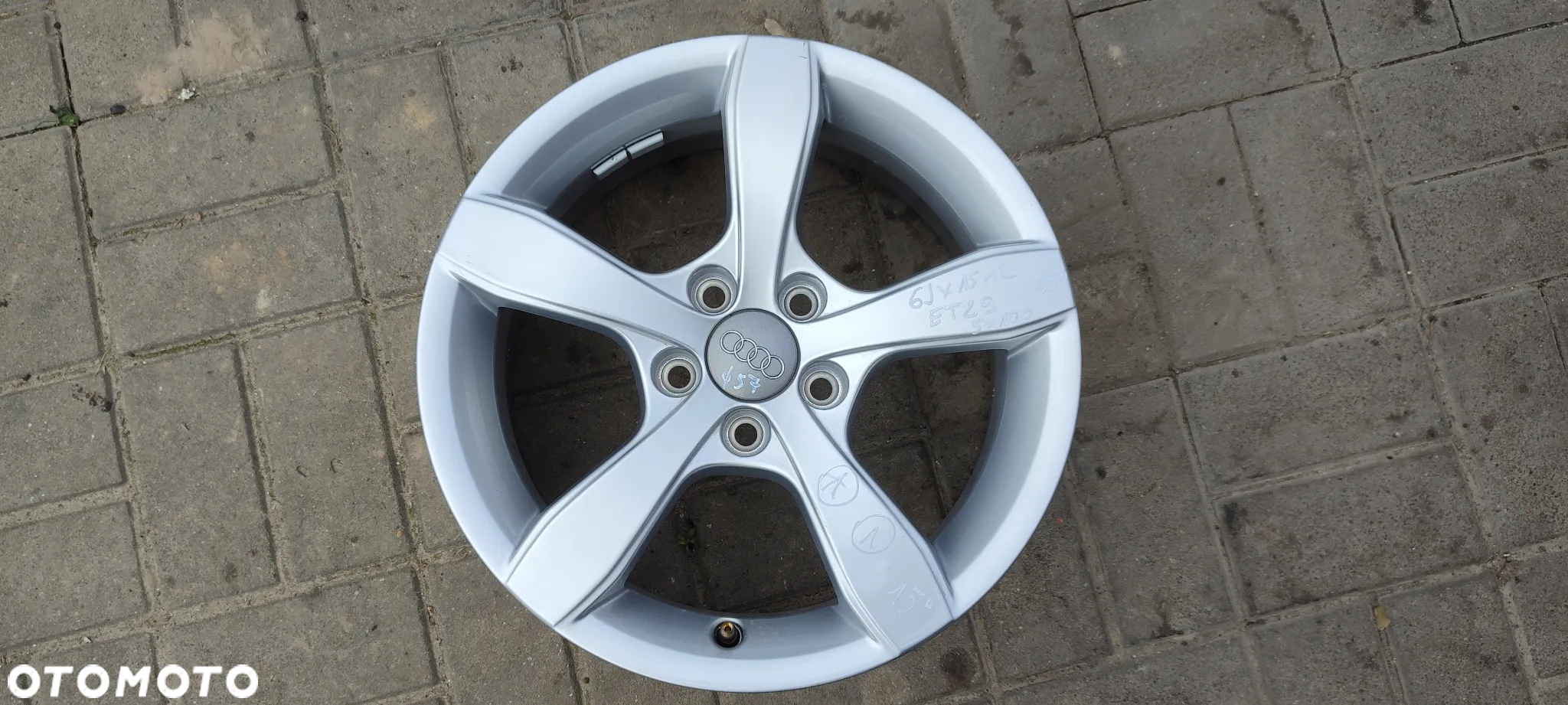 FELGI ALUMNIOWE 8X0071495 5x100 6Jx15 CALI ET29 ATS AUDI A1 8X 4 SZTUKI KOMPLET - 2