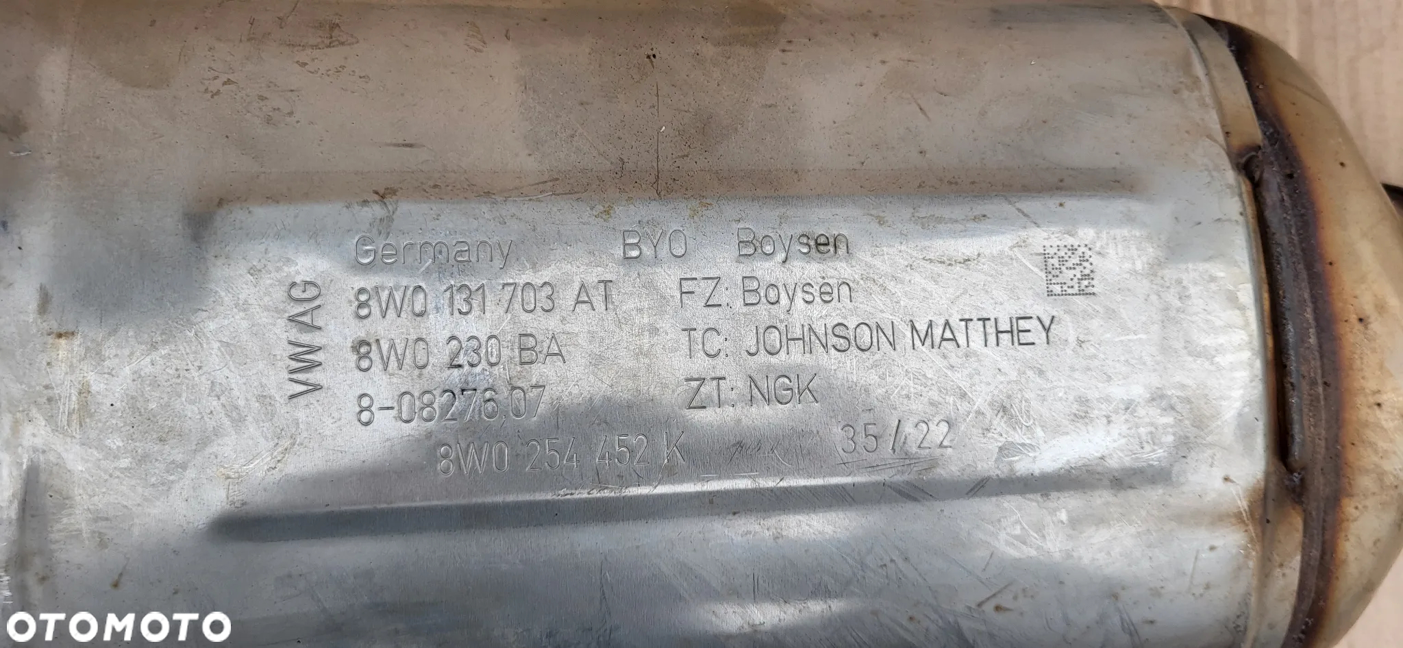 DPF FILTR AUDI A6 A7 C8 3.0TDI 8W0131703AT - 2