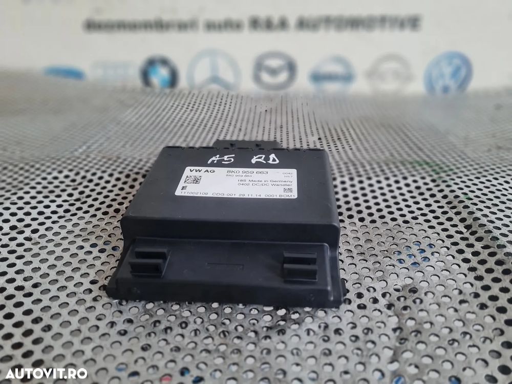 Modul Stabilizator Tensiune Baterie Audi A4 B8 A5 2.0 Tdi Euro 5 Cod Motor CJC Cutie Automata NYM An 2012-2013-2014-2015 Cod 8K0959663 Volan Stanga Dezmembrez Audi A5 Facelift 2.0 Tdi Automat Motor CJC Cutie Automata NYM Volan Stanga Xenon Piele An 2012-2013-2014-2015 - 1