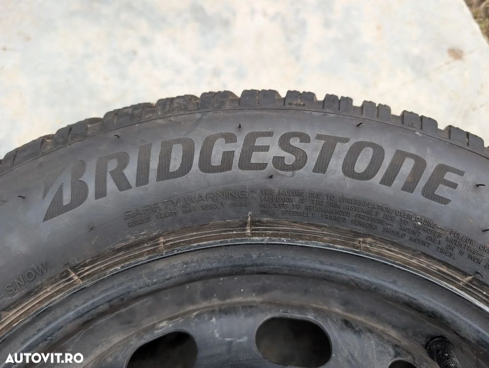 Janta tabla 15'' 4x108 Roata Rezerva FORD Transit Tourneo Courier Renault Peugeot cauciuc 195/60R15 Bridgestone ET76-1100-AB BB / 2150850 - 4