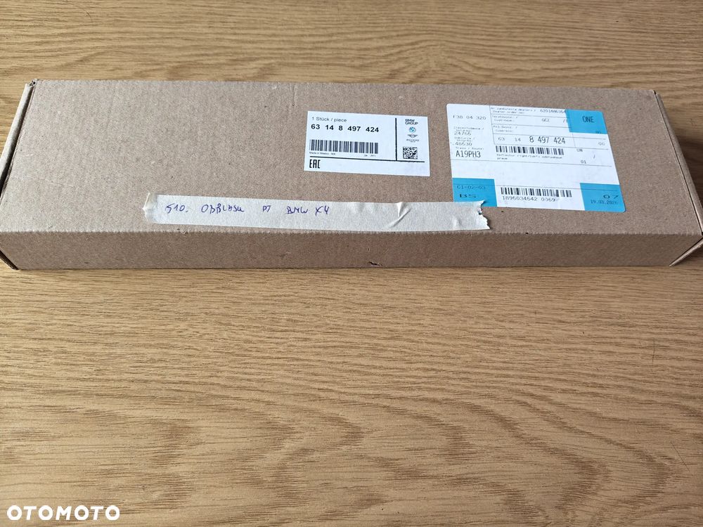 Odblask Szkło Prawy Tył BMW X4 G02 63148497424 Ładny - 7