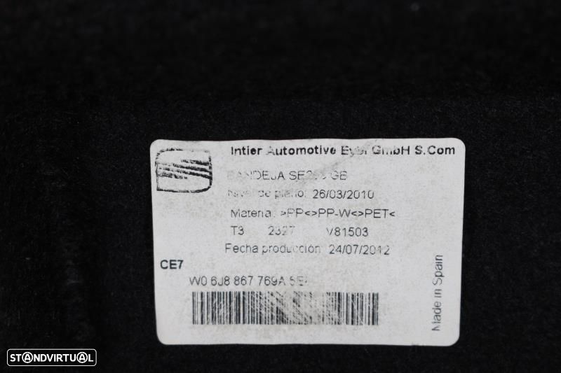 Chapeleira Seat Ibiza Iv St (6J8, 6P8)  6J8867769a / 6J8 867 769 A - 8