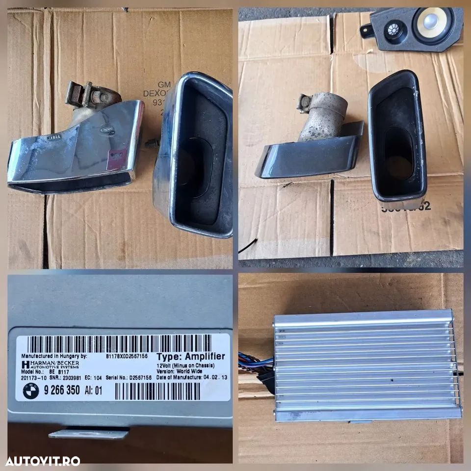 Stop dr sp droser ECU parcare modul AHM calc servotronic oglinda camera surround view tipsuri amplificator difuzor cu incinta tweeter boxe borna plus cablaj pdc bmw - 5