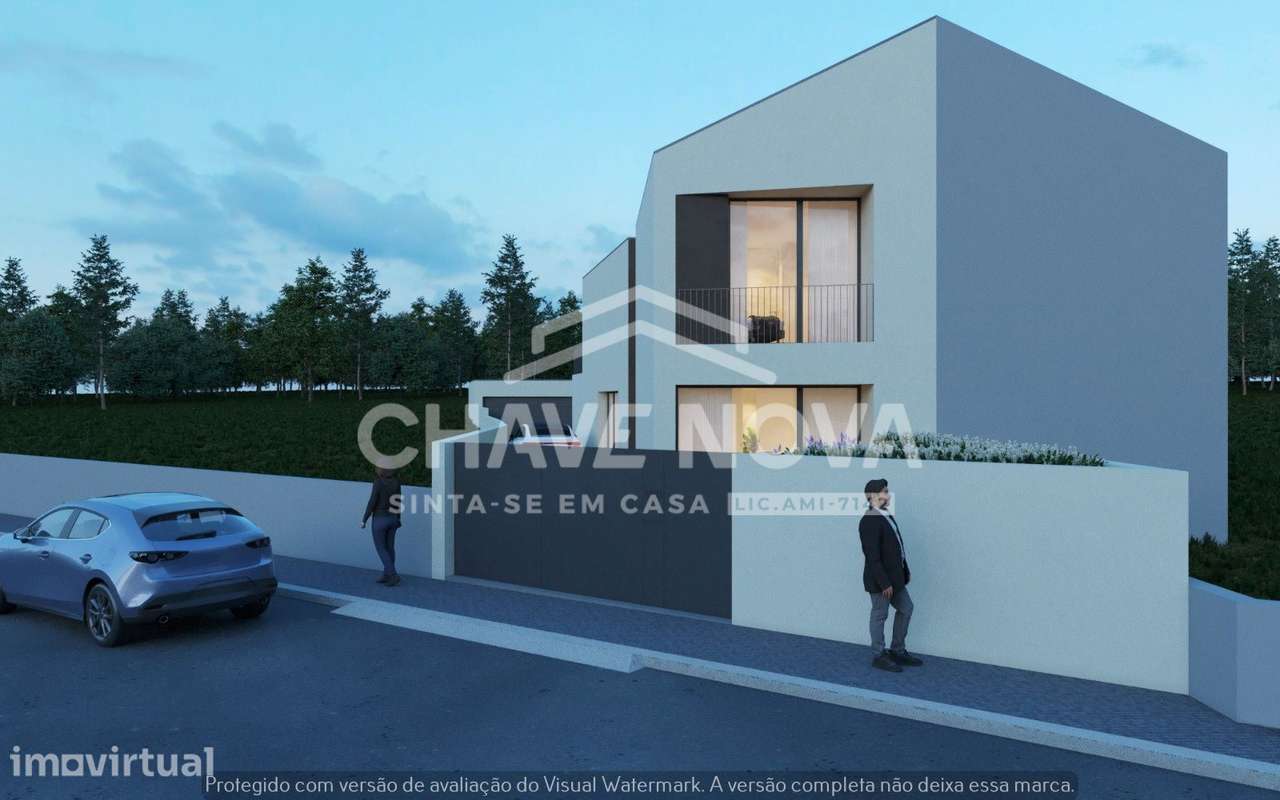 Moradia em Banda V3 Nova c/ Jardim e Garagem em Argoncilhe - Grande imagem: 2/25