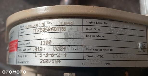 Silnik Cummins 505/8.3   8.3L    C8.3-C o mocy 260 KM  Model 1845 - 3
