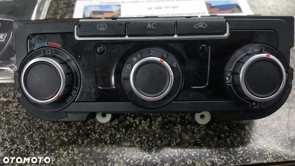 STEROWANIE PANEL KLIMATYZACJI VW GOLF 6 TIGUAN PASSAT TOURAN 3C8907336AB