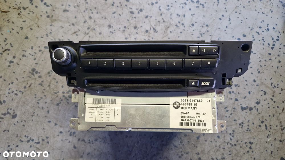 BMW E60 E61 LIFT  RADIO CZYTNIK CCC 9147869 - 1