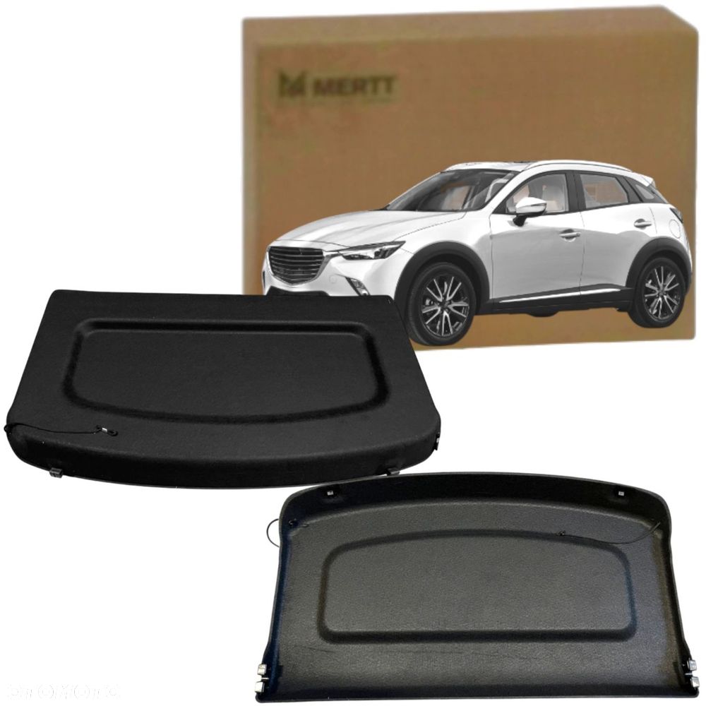MAZDA CX3 CX-3 2015-2021 TYLNA PÓŁKA BAGAŻNIKA CZARNA D10E68310 - 2