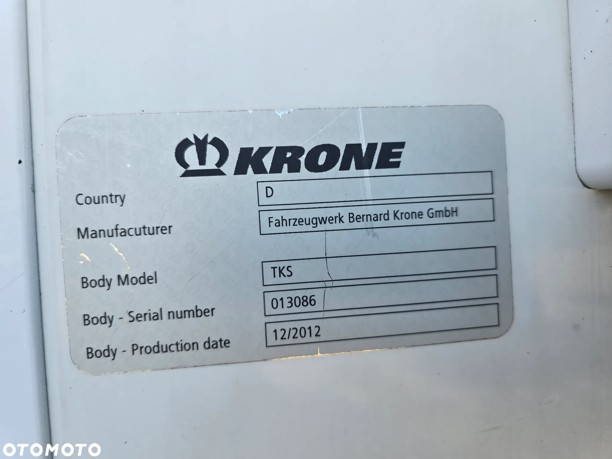 Krone Sprowadzona Produkcja 12.2012 Rejestracja 05.2014. - 11