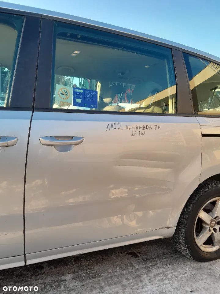Drzwi Lewe Tylne Lewy Tył Seat Alhambra 7N LA7W 10-