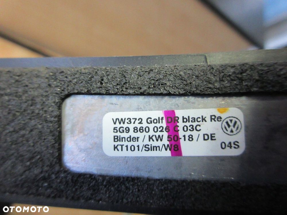 vw golf 7 prawy reling dachowy 5g9860026c 03c - 7