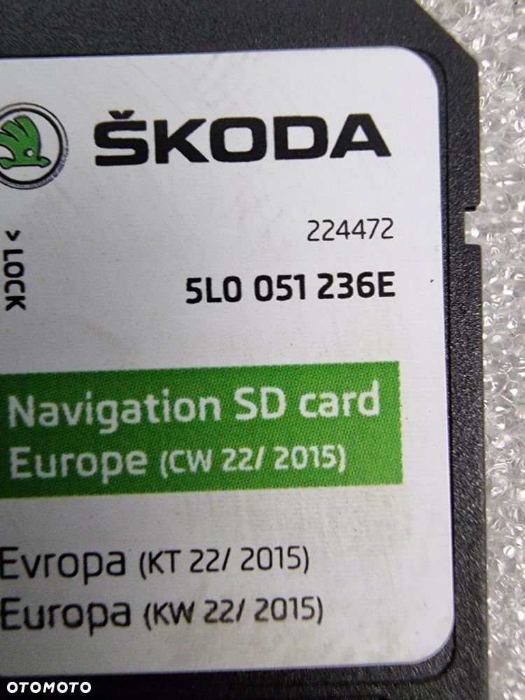 KARTA SD NAWIGACJA SKODA FABIA III 5L0051236E - 4