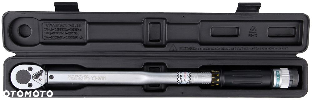 YATO YT-0761 KLUCZ DYNAMOMETRYCZNY 1/2" 40-210Nm Cr-V WALIZKA - 4