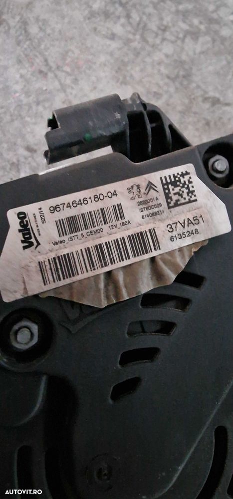 Alternator Peugeot E HDI 1.6HDI cod 967464618o-o4 - 4