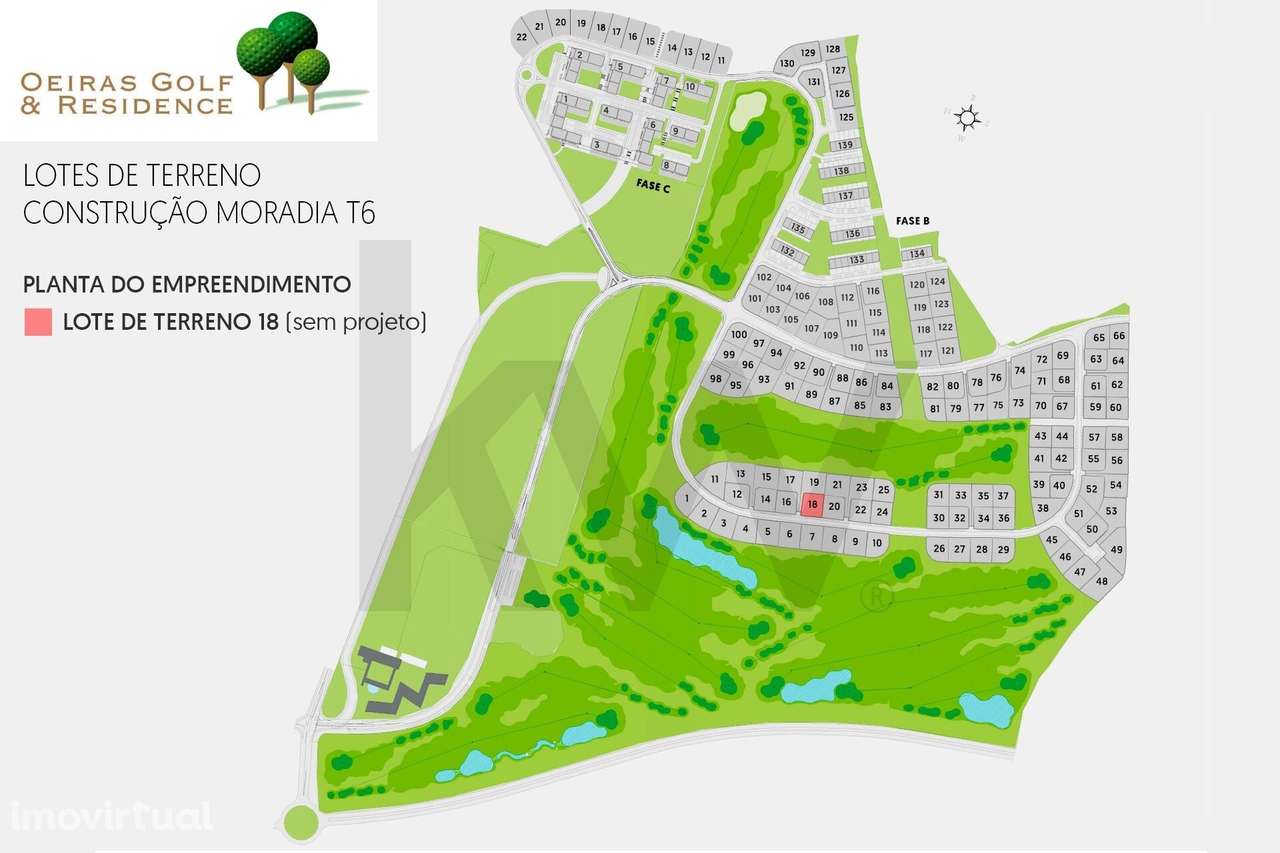 Lote de Terreno 18 (1.234 m2) sem projeto, para Moradia até 6 quartos - Grande imagem: 3/21