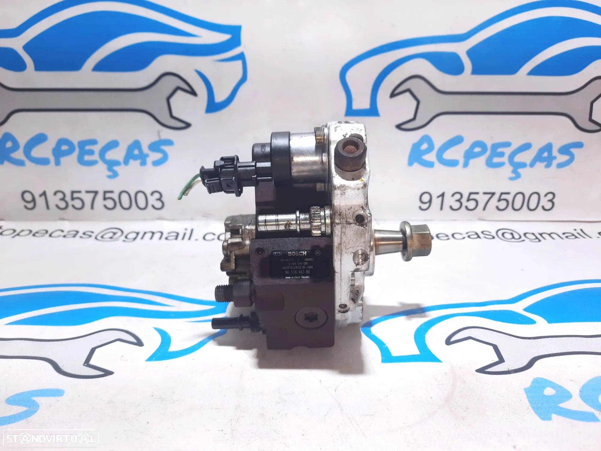 BOMBA INJETORA INJECTORA ALTA PRESSÃO PSA FORD CMAX C-MAX 1.6 TDCI 16V 110CV G8DA 0445010089 9651844380 FOCUS FIESTA COOPER R56 CLUBMAN R55 CABRIO R57 PEUGEOT PARTNER 207 307 308 407 CITROEN BERLINGO C2 C3 C4 MAZDA 3 - 1